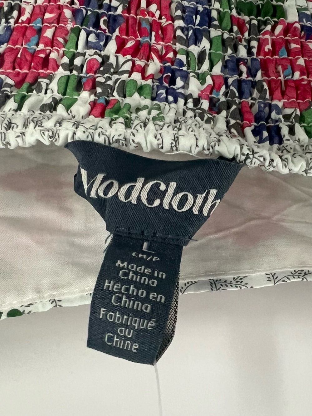 Modcloth White Maxi Dress with Pink & Green Floral Stripes - Picture 11 of 16
